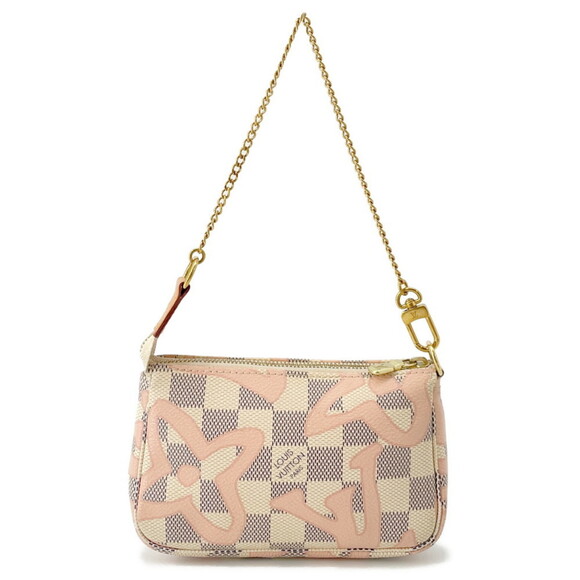 LOUIS VUITTON Handbags - Louis Vuitton Pouch Damier Azur/Tahiti Mini Pochette Accessoires N60051 LOUIS...